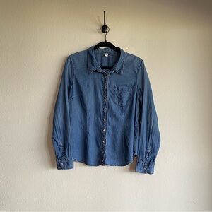 Guess Blue Casual Button Down Shirt